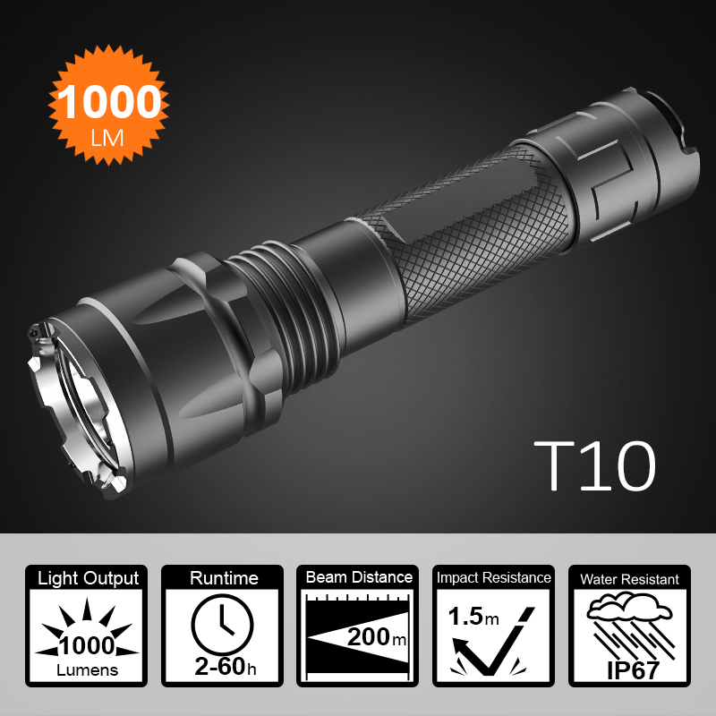 USB Rechargeable Police Flashlight